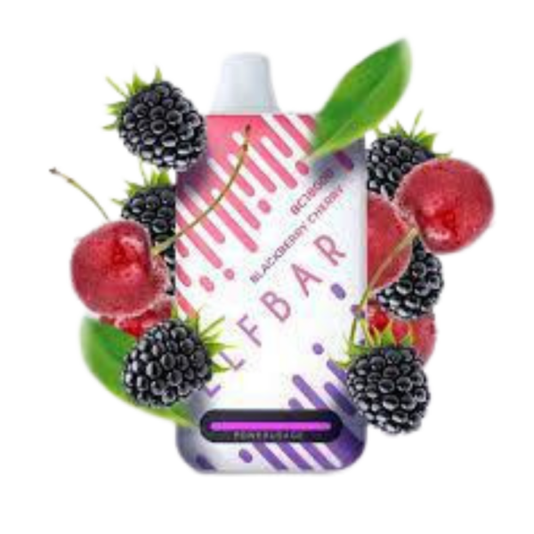 pod descartavel elf bar bc18000 - Pod Descartável Elf Bar BC18000 - 18.000 puffs - Blackberry Cherry