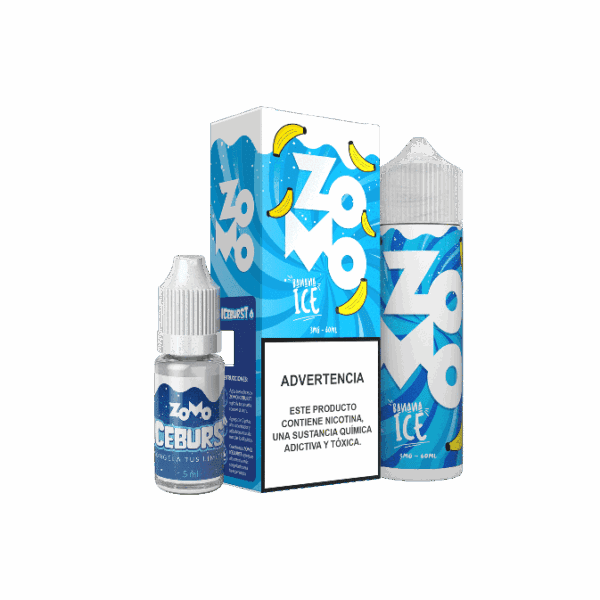 líquido banana ice - Líquido Zomo - Banana Ice - Iceburst