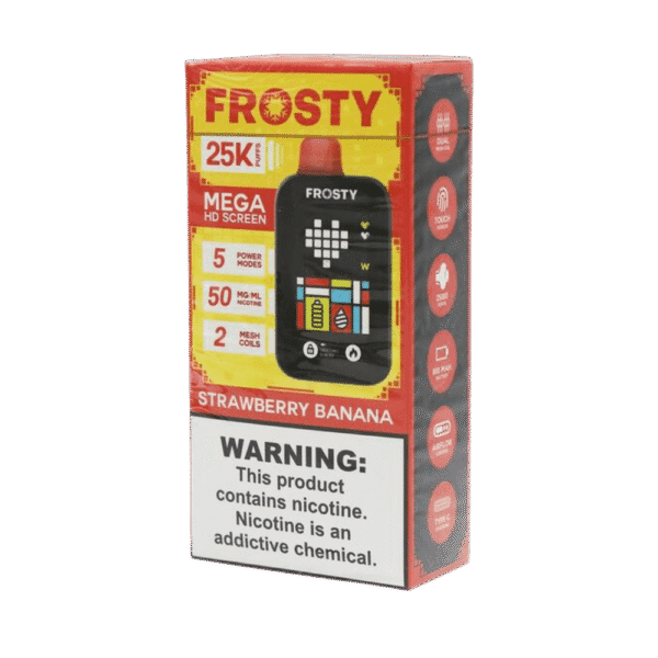 pod descartável frost - Pod Descartável Frosty - 25.000 Puffs - Strawberry Banana