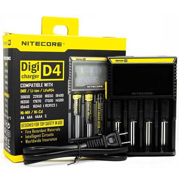 Carregador De Baterias D4 - Ubs - Nitecore 1 Carregador De Baterias D4 - Carregador De Baterias D4 - Ubs - Nitecore