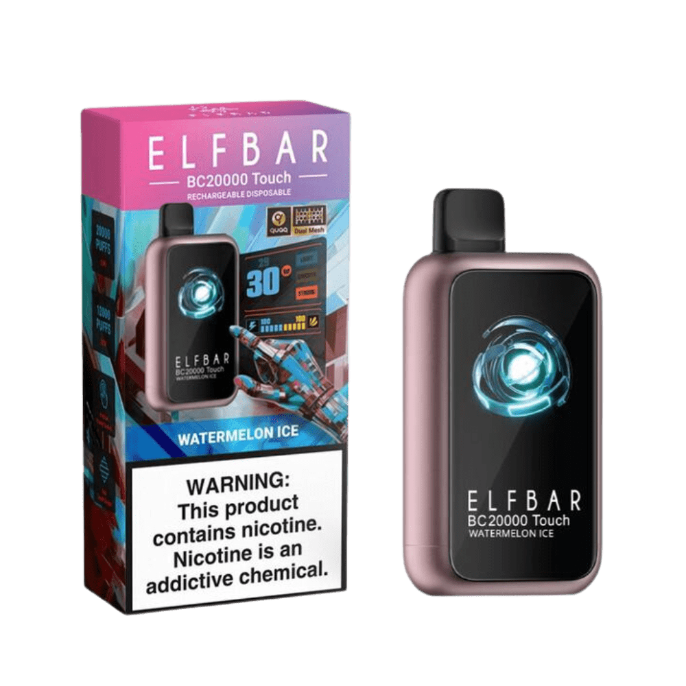 Pod Descartável Elf Bar Bc20000 Touch - 20.000 Puffs - Watermelon Ice 1 Pod Descartável Elf Bar Bc20000 - Pod Descartável Elf Bar Bc20000 Touch - 20.000 Puffs - Watermelon Ice