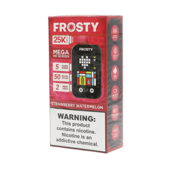 pod descartável frosty - Pod Descartável Frosty - 25.000 Puffs - Strawberry Watermelon