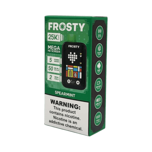 pod descartavel frosty spearmint - Pod Descartável Frosty - 25.000 Puffs - Spearmint
