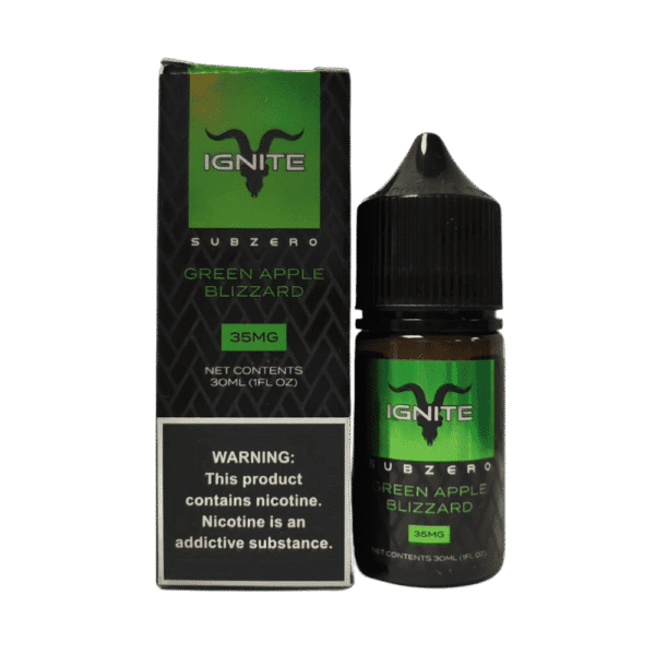 líquido ignite salt - Líquido Ignite Salt - SubZero - Green Apple Blizzard
