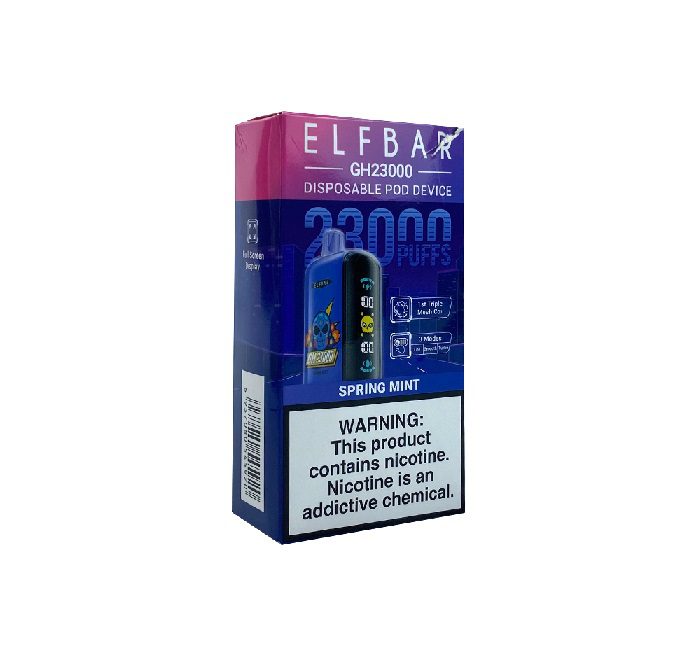 Pod Descartável Elf Bar Gh23000 - 23.000 Puffs - Spring Mint 1 Pod Descartavel Elf Bar - Pod Descartável Elf Bar Gh23000 - 23.000 Puffs - Spring Mint