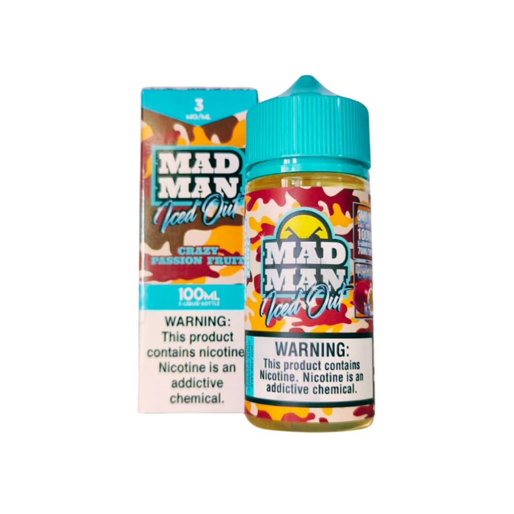Liquido Mad Man - Crazy Iced Out - Passion Fruit 1 Líquido Mad Man Passion Fruit - Liquido Mad Man - Crazy Iced Out - Passion Fruit