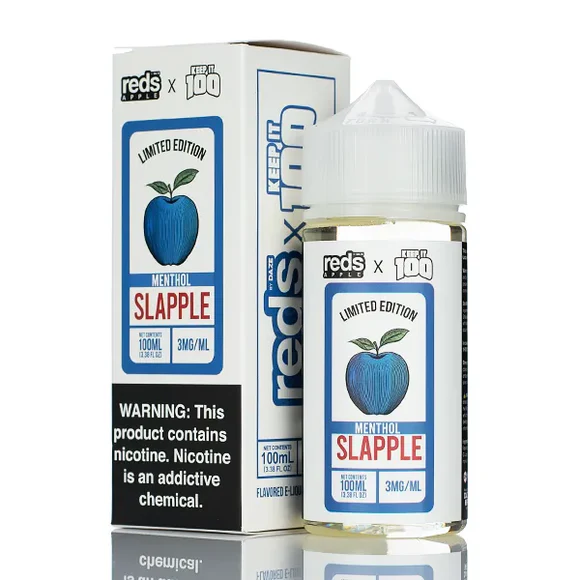 líquido reds apple - Líquido 7 Daze Reds Apple x Keep It 100 - Slapple Menthol